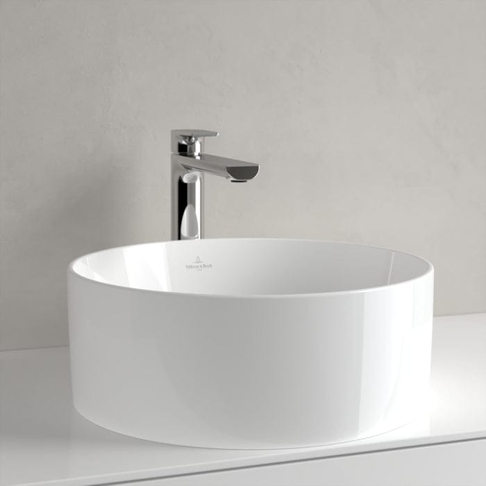 Villeroy & Boch Countertop Basin Villeroy & Boch Collaro 400mm Round Countertop Basin in White Alpin