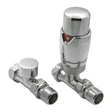 Reina Radiator Valve Chrome Reina Modal Thermostatic Straight Radiator Valves