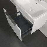 Villeroy & Boch Wall Mounted Vanity Unit Villeroy & Boch Architectura Wall Hung Vanity Unit 550mm One Drawer with Basin - White