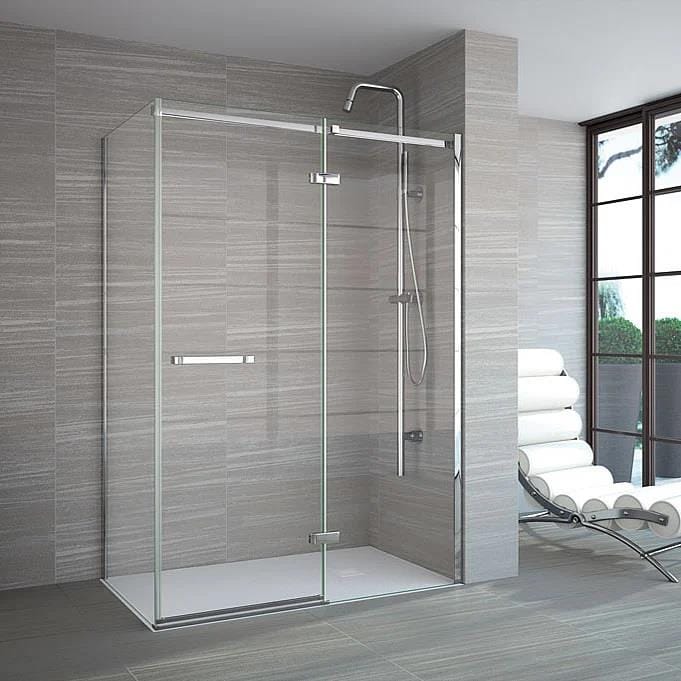 Merlyn Hinged Shower Door Merlyn 8 Series Frameless Hinged Door with Inline Panel