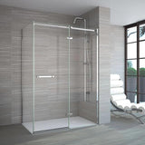 Merlyn Hinged Shower Door Merlyn 8 Series Frameless Hinged Door with Inline Panel