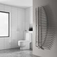 Reina Designer Towel Radiator Central Heating Reina Nola Modern Designer Towel Rail in Chrome - 1400 x 600mm