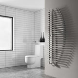 Reina Designer Towel Radiator Central Heating Reina Nola Modern Designer Towel Rail in Chrome - 1400 x 600mm