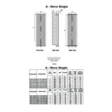 Reina Panel Radiator Reina Neva Vertical Single Panel Central Heating Radiator