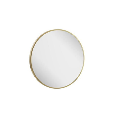 Crosswater Standard Mirror 600mm / Brushed Brass Crosswater Infinity Round Framed Mirror