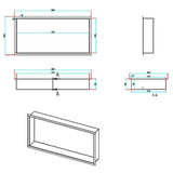 Aquarius Bathrooms Shelf Aquarius Shower Niche