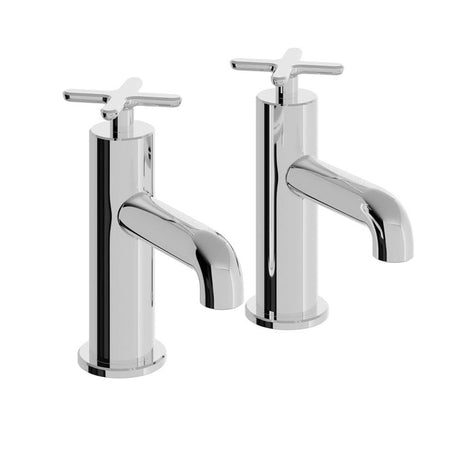 Heritage Pillar Bath Tap Chrome Heritage Salcombe Bath Pillar Taps (Pair)