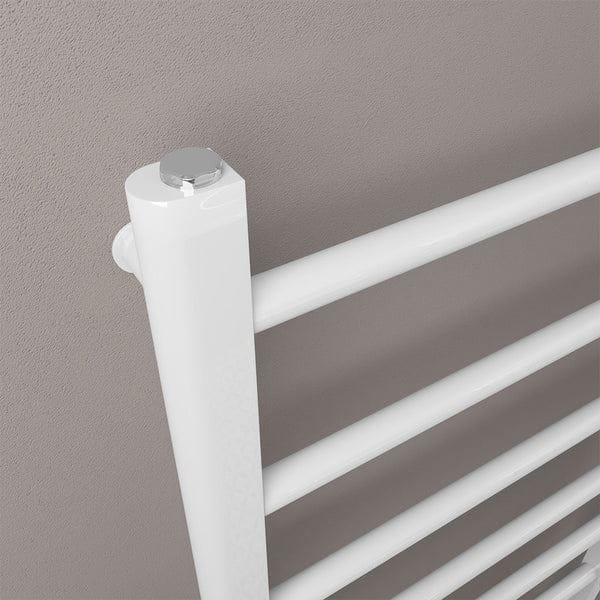 Eastbrook Ladder Rail Eastbrook Tuscan Round Heated Towel Rail in White