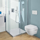 Villeroy & Boch Wall Hung Toilet Villeroy & Boch Architectura Compact Wall Hung Toilet with TwistFlush and Soft Close Seat