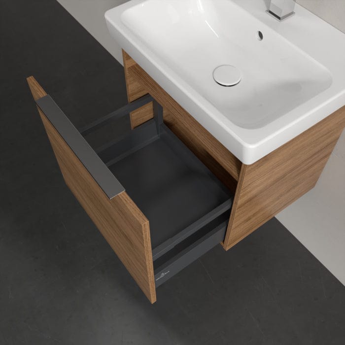 Villeroy & Boch Wall Mounted Vanity Unit Villeroy & Boch Architectura Wall Hung Vanity Unit 500mm One Drawer with Basin