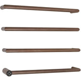 JTP Designer Towel Radiator JTP Obi Designer Towel Radiator - 600 x 485 - Electric Only - Brushed Bronze