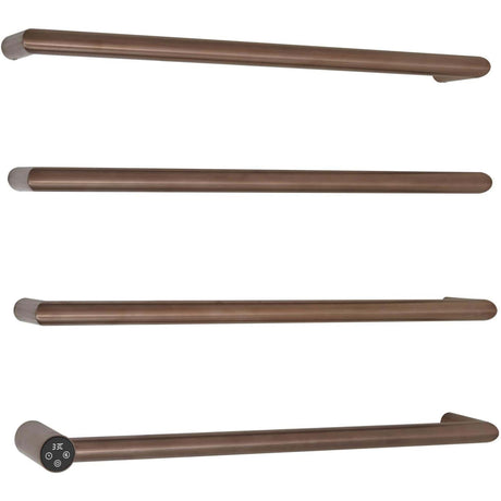 JTP Designer Towel Radiator JTP Obi Designer Towel Radiator - 600 x 485 - Electric Only - Brushed Bronze