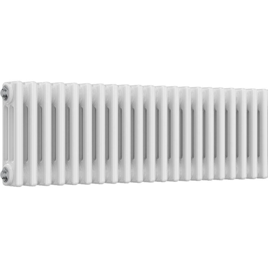 Aquarius Bathrooms Column Radiator 300mm x 965mm Aquarius Foundry Horizontal 3 Column Radiator in White