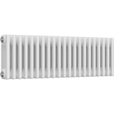 Aquarius Bathrooms Column Radiator 300mm x 965mm Aquarius Foundry Horizontal 3 Column Radiator in White