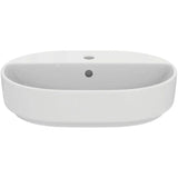 Ideal Standard Countertop Basin i.life O Oval 550mm 1 Tap Hole Countertop Basin in White Gloss