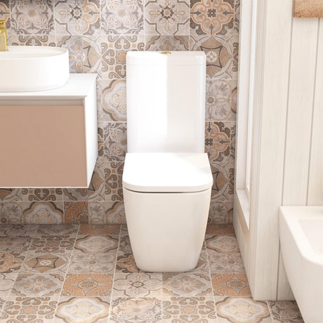 Imex Close Coupled Toilet Imex Essence Rimless Closed Back Close Coupled Toilet with Soft Close Seat