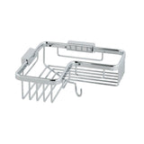 Vado Basket Vado Corner Soap Basket with Hook in Chrome