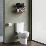 Aquarius Bathrooms Close Coupled Toilet Aquarius Origin Rimless Close Coupled Open Back Toilet with Soft Close Seat