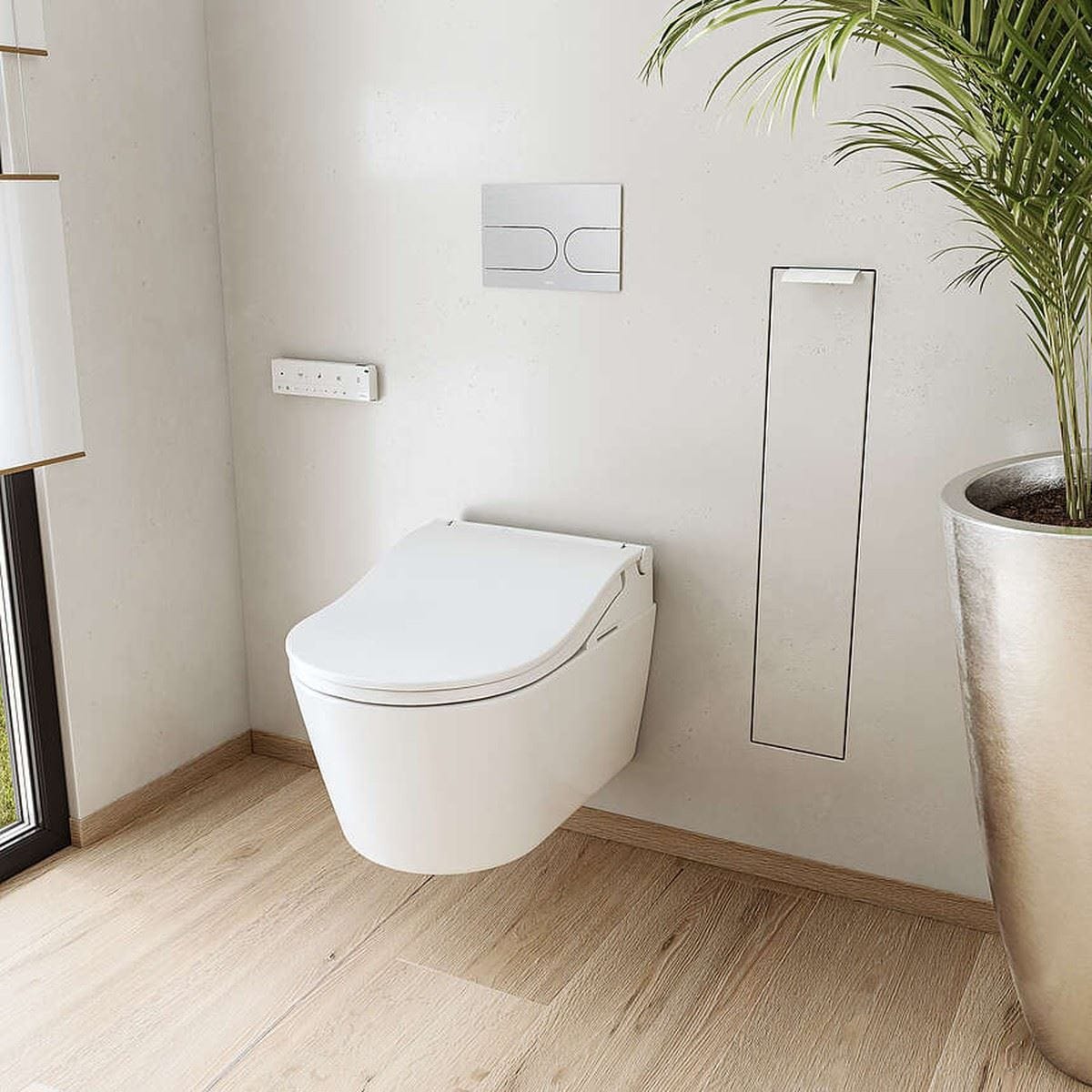 Toto Smart Toilet Toto RW Wall Hung Rimless Washlet® Smart Toilet Complete Auto Flush Pack