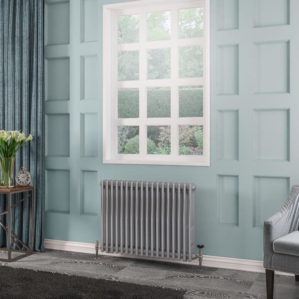 Eastbrook Column Radiator 600 x 833 / Central Heating Eastbrook Rivassa Traditional 3 Column Radiator in Chrome Effect