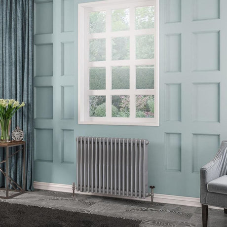 Eastbrook Column Radiator 600 x 833 / Central Heating Eastbrook Rivassa Traditional 3 Column Radiator in Chrome Effect