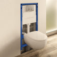 Geberit Wall Hung Toilet Geberit Duofix Alpha Cistern Frame 1120mm with Selnova Wall Hung Toilet and Flush Plate Bundle