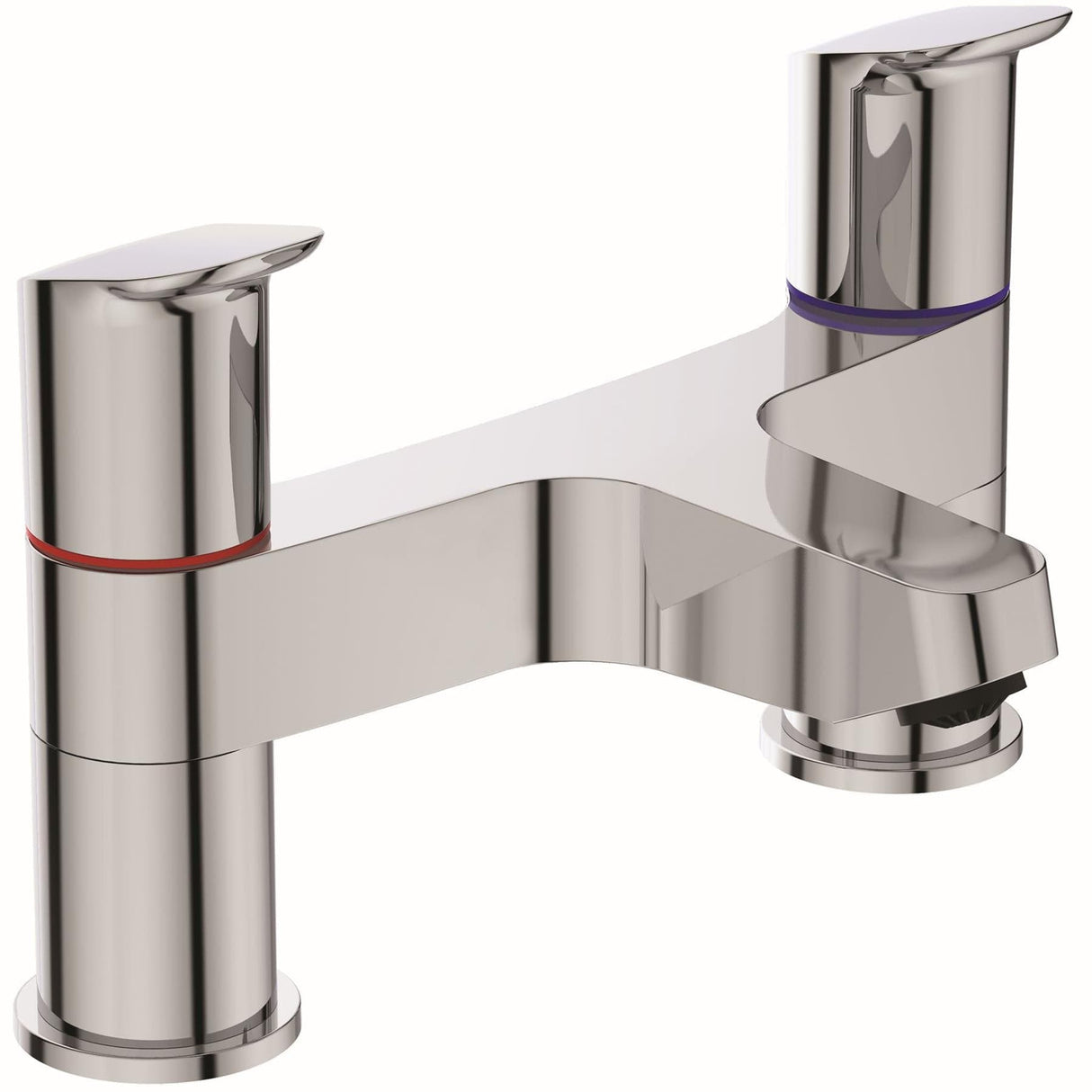 Ideal Standard Bath Mixer Ideal Standard Ceraflex 2 Tap Hole Dual Control Bath Filler Tap in Chrome