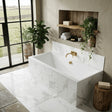 Aquarius Bathrooms Double Ended Bath 1700 x 700mm Aquarius Leven Square Double Ended Bath With Legs Set