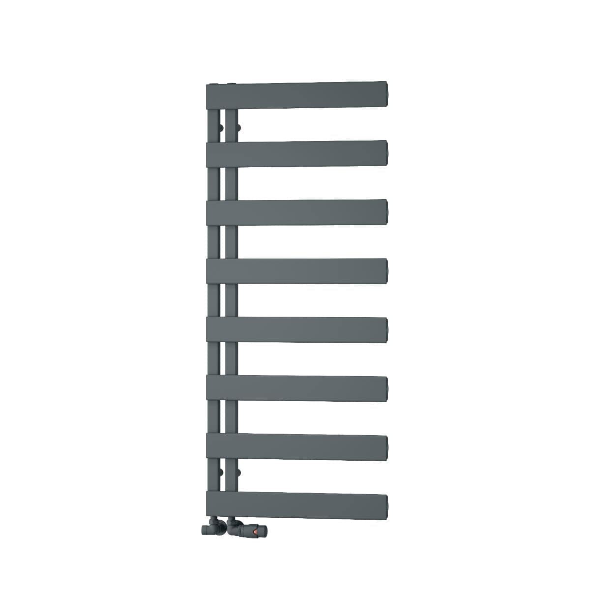 Reina Ladder Rail 1190 x 500mm / Anthracite Reina Carpena Aluminium Central Heating Designer Towel Rail