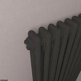 Eastbrook Rivassa Traditional 2 Column Radiator in Matt Black