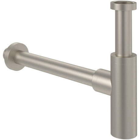 Villeroy and Boch Bottle Trap Brushed Nickel Villeroy & Boch Universal Round Basin Bottle Trap