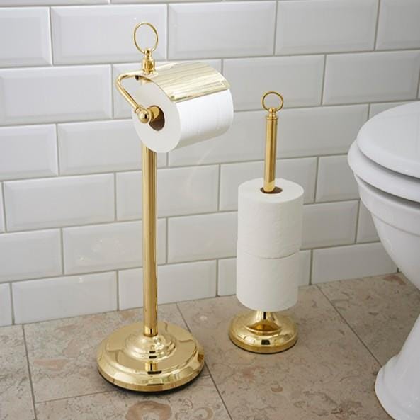 Miller Toilet Roll Holder Miller Signature Freestanding Traditional Toilet Roll Holder with Cover