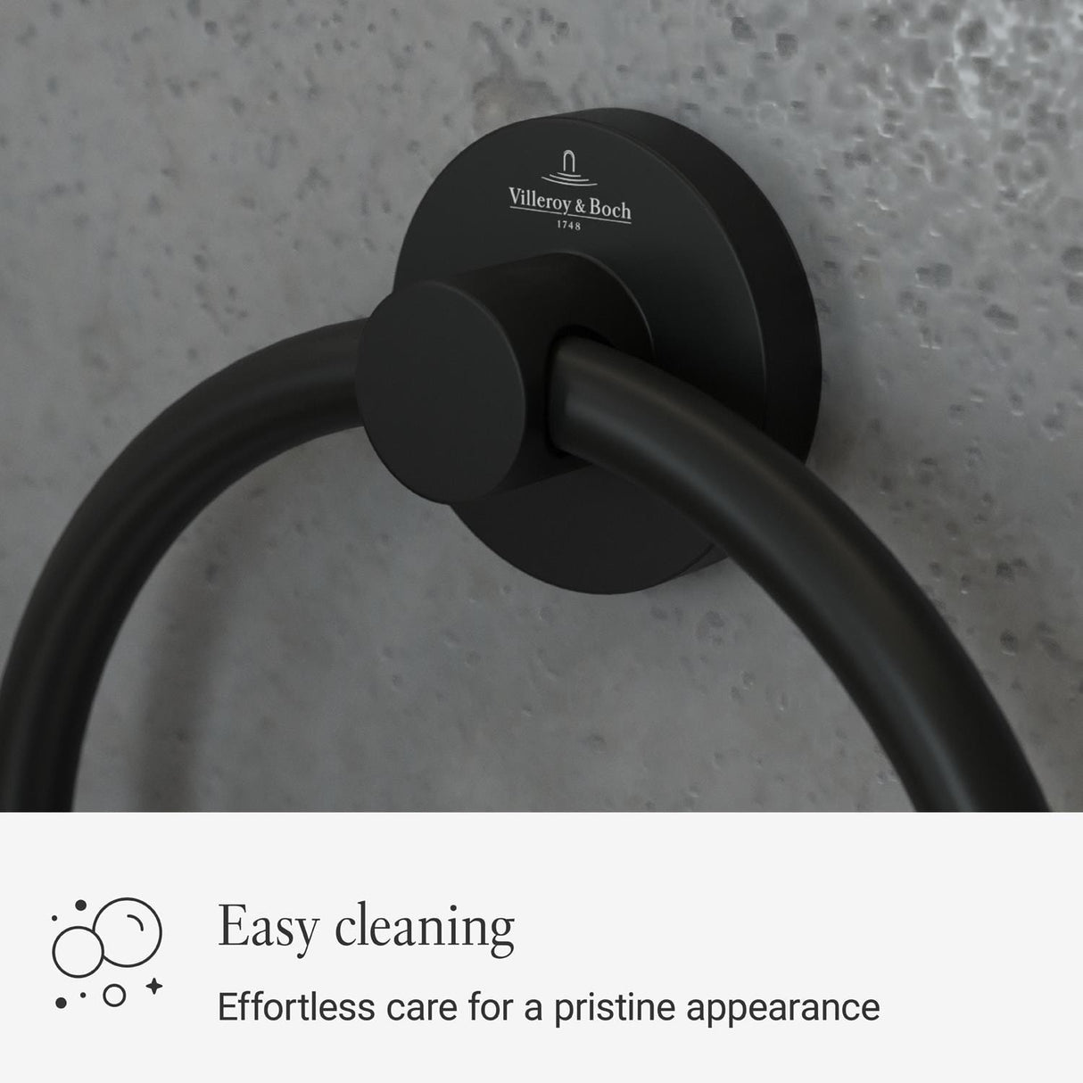 Villeroy & Boch Towel Rails and Rings Villeroy & Boch Elements - Tender Towel Ring