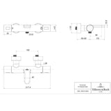 Villeroy & Boch Bath Shower Mixer Villeroy & Boch Universal Wall Mounted Thermostatic Round Bath and Shower Mixer Tap