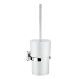 Smedbo Toilet Brush Smedbo Ice Round Wall Mounted Toilet Brush and Holder in Chrome