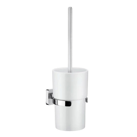 Smedbo Toilet Brush Smedbo Ice Round Wall Mounted Toilet Brush and Holder in Chrome