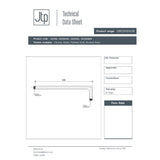 JTP Fixed Shower Arm JTP Grosvenor Wall Mounted 400mm Shower Arm