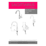 Sagittarius Mono Basin Tap Sagittarius Ergo Side Lever Mono Basin Mixer Tap with Swivel Spout and Sprung Waste
