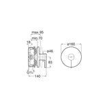 Roca Concealed Shower Valve Roca Ona Single Outlet Concealed Single Lever Bath or Shower Mixer