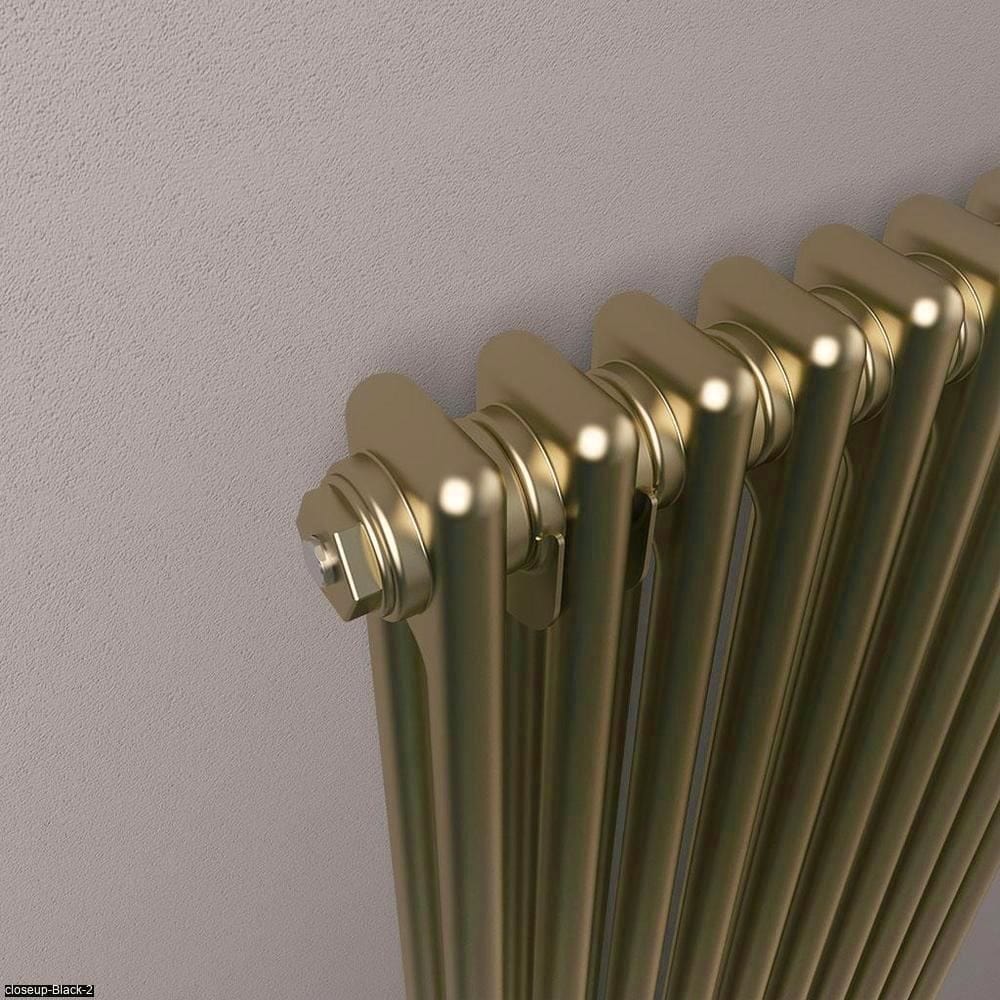 Eastbrook Column Radiator Eastbrook Rivassa Traditional 2 Column Radiator in Bronze Effect