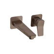 JTP Wall Mounted Basin Tap Brushed Bronze JTP HIX Single Lever Wall Mounted Basin Mixer Tap