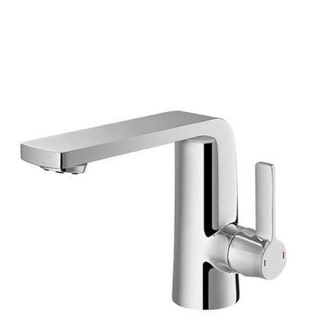 Flova Mono Basin Tap Flova Fusion Mono Basin Mixer Tap with Clicker Waste in Diamond Chrome