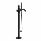 Roca Freestanding Bath Filler Titanium Black Roca Ona Floor Standing Bath Shower Mixer Tap with Shower Set