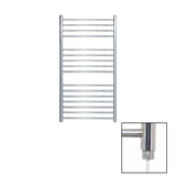 JIS Ladder Rail 1000 x 400mm / Satin Chrome / Electric Only JIS Sussex Steyning Vertical Stainless Steel Heated Towel Rail