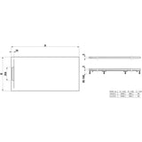 Laufen Marbond Pro S Rectangular Tray with Waste in White