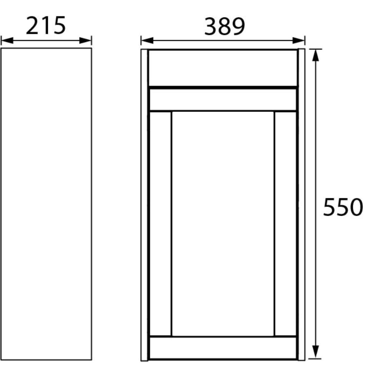 Heritage Cloakroom Unit Heritage Lynton 400mm Wall Hung Cloakroom Vanity Unit with Basin, Waste and Handle Bundle
