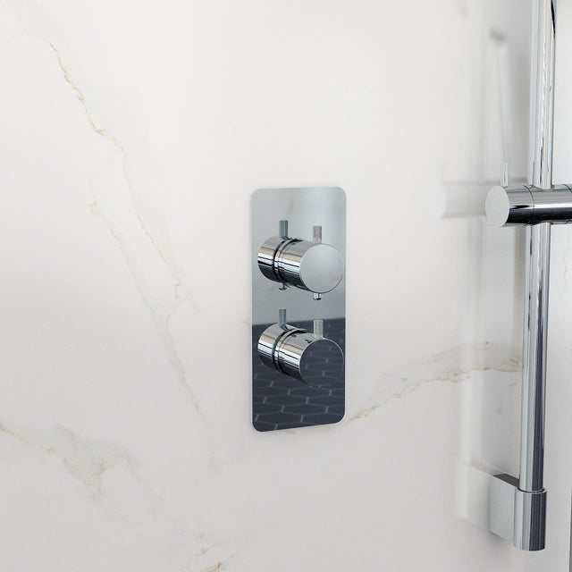 Imex Concealed Shower Valve Imex Ravine 2 Outlet, 2 Handle Concealed Thermostatic Shower Valve