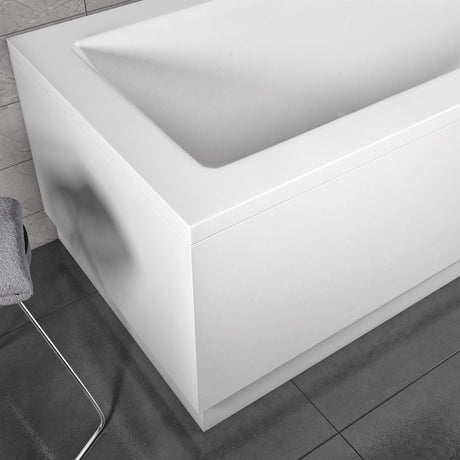 Aquarius Bathrooms Bath Panel Aquarius Halite Waterproof End Bath Panel in White Gloss
