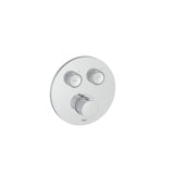 Roca Concealed Shower Valve Roca T-3000 Round Bath Shower Mixer with Built-In Valve