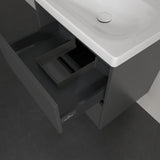Villeroy & Boch Wall Mounted Vanity Unit Villeroy & Boch Skyla Wall Mounted 600mm Two Drawer Vanity Unit with Basin